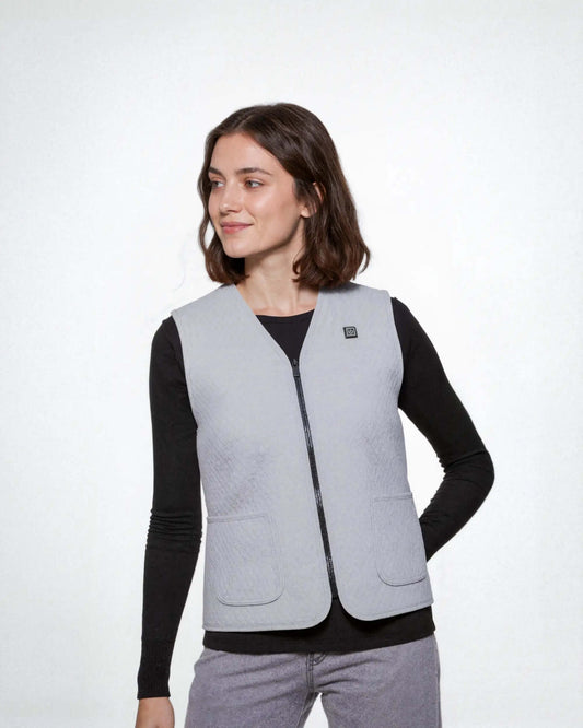 Women’s Thin Heated Vest - Grey / XS