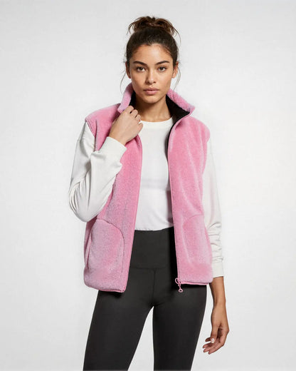 Women’s Heated Fleece Vest - Pink / 2XS