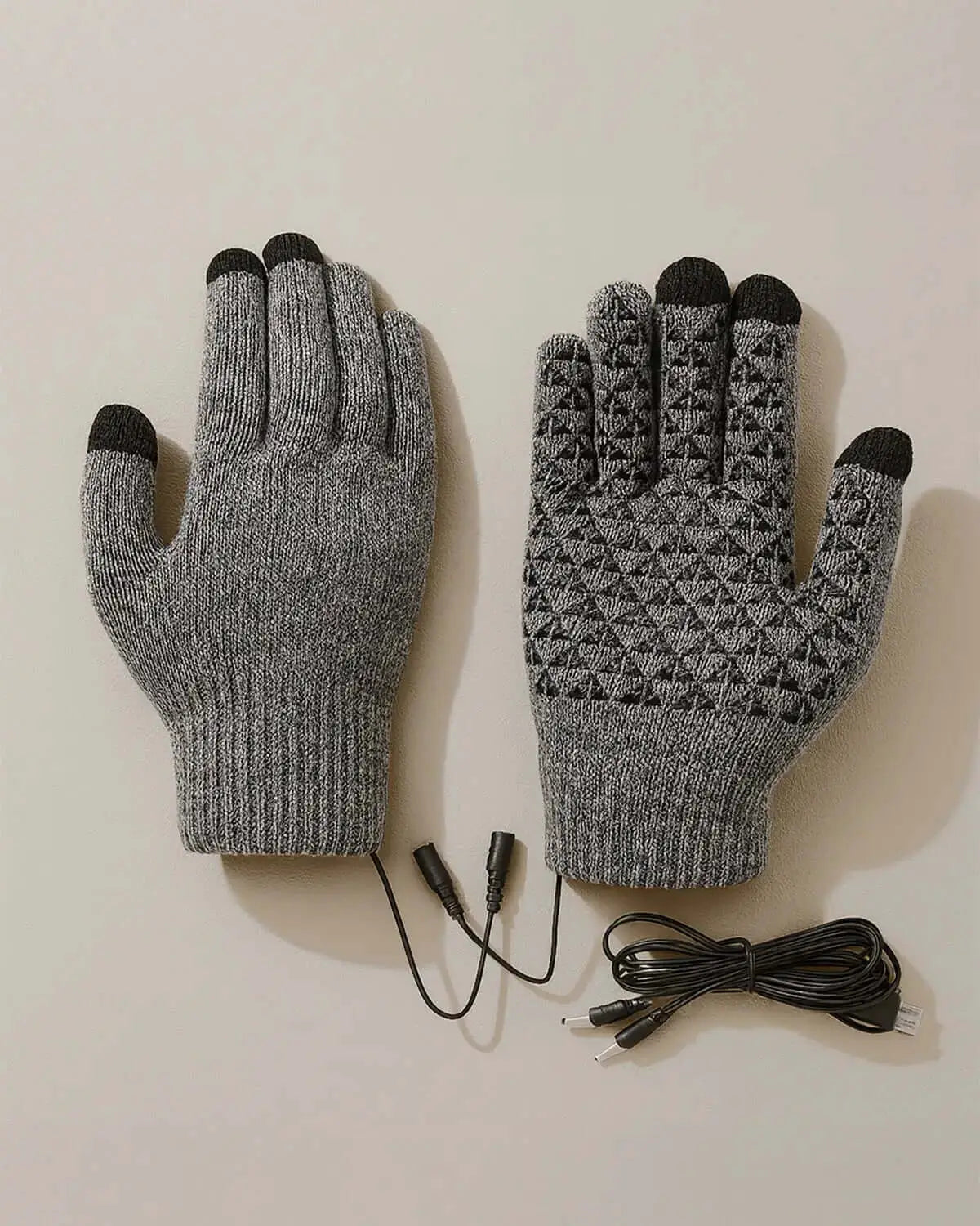 Heated Screen Gloves - Grey
