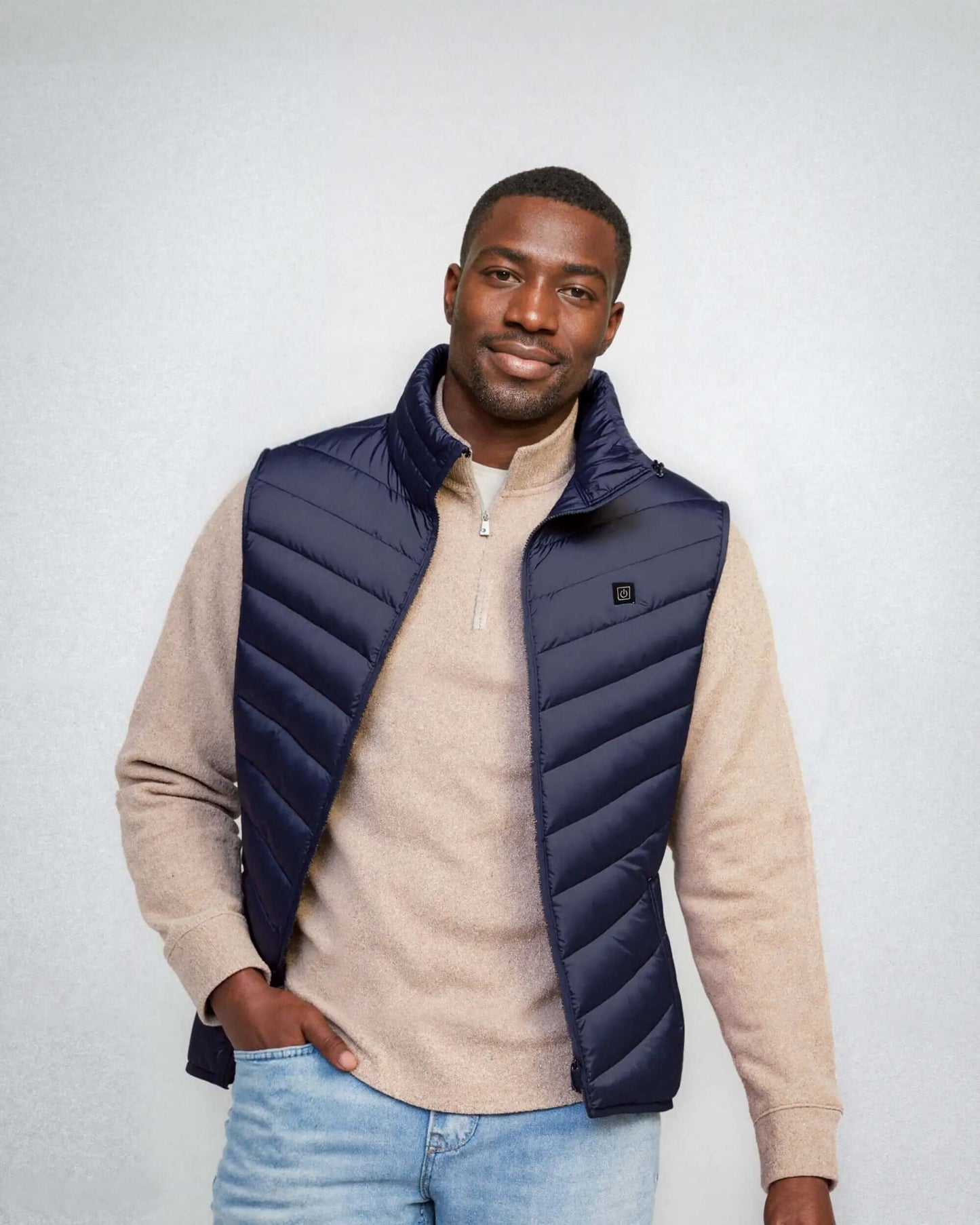 Men’s Heated Puffer Vest - Blue / 2XS