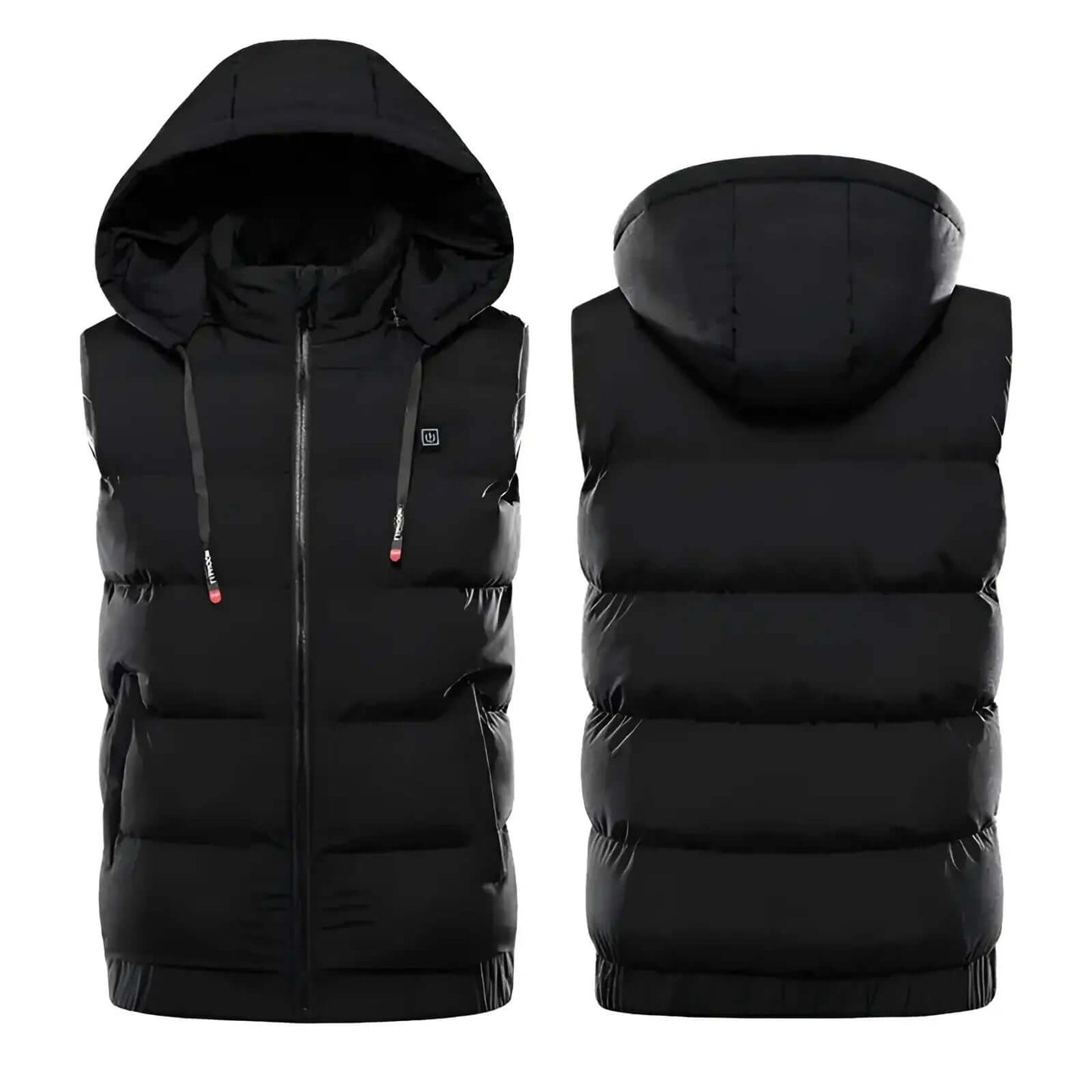 Men’s Heated Puffer Vest with Removable Hood