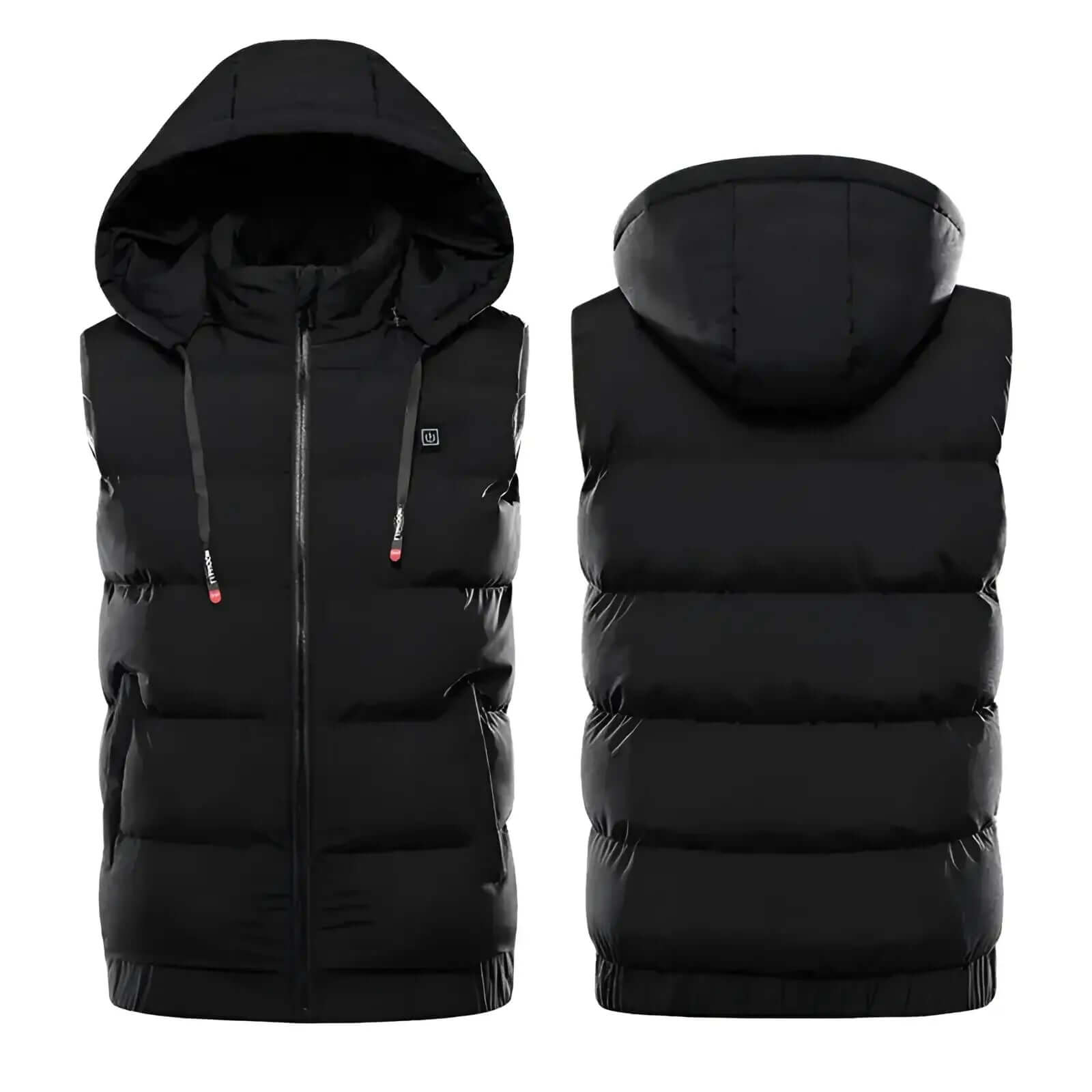 Men’s Heated Puffer Vest with Removable Hood