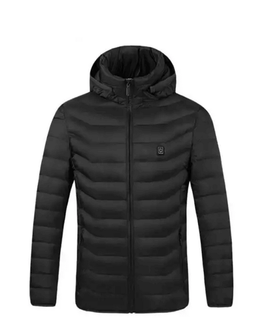 Men’s Heated Puffer Jacket - Black / 3XS
