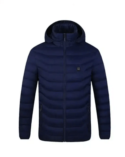 Men’s Heated Puffer Jacket - Blue / 3XS