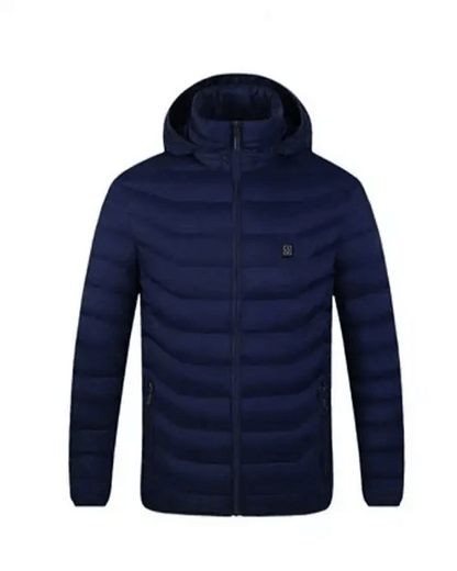 Men’s Heated Puffer Jacket - Blue / 3XS