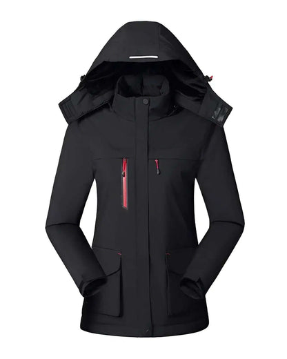Women's Heated Jacket with Removable Hood-Skaadi